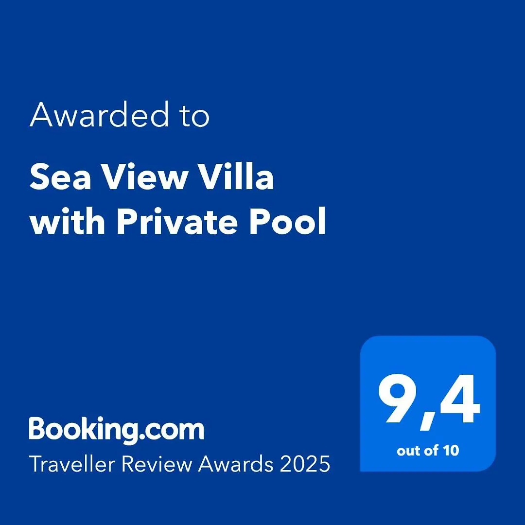 Sea View Villa With Private Pool Ornos